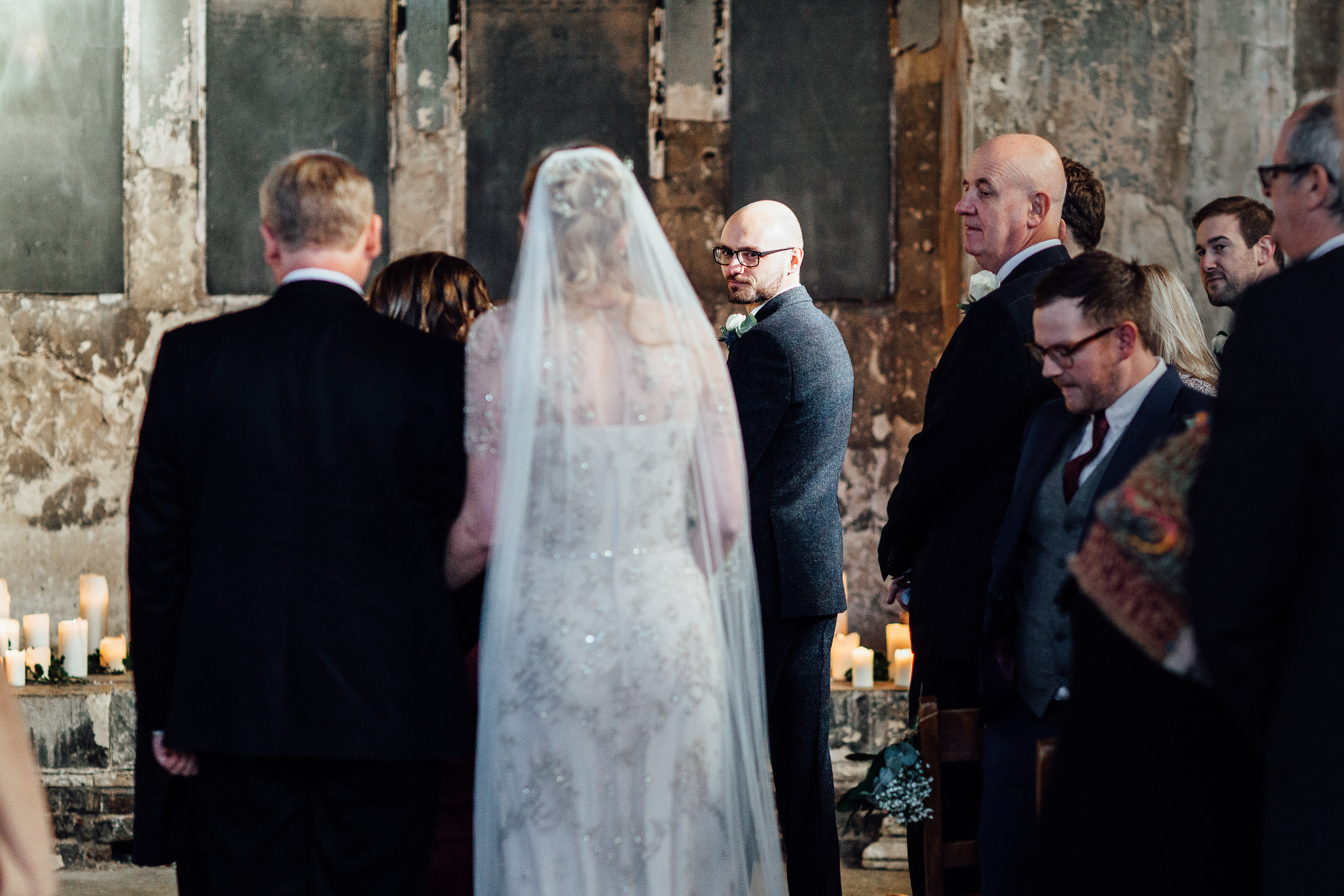 CEREMONY CANDIDS AT THE ASYLUM LONDON WEDDING PHOTOGRAPHY