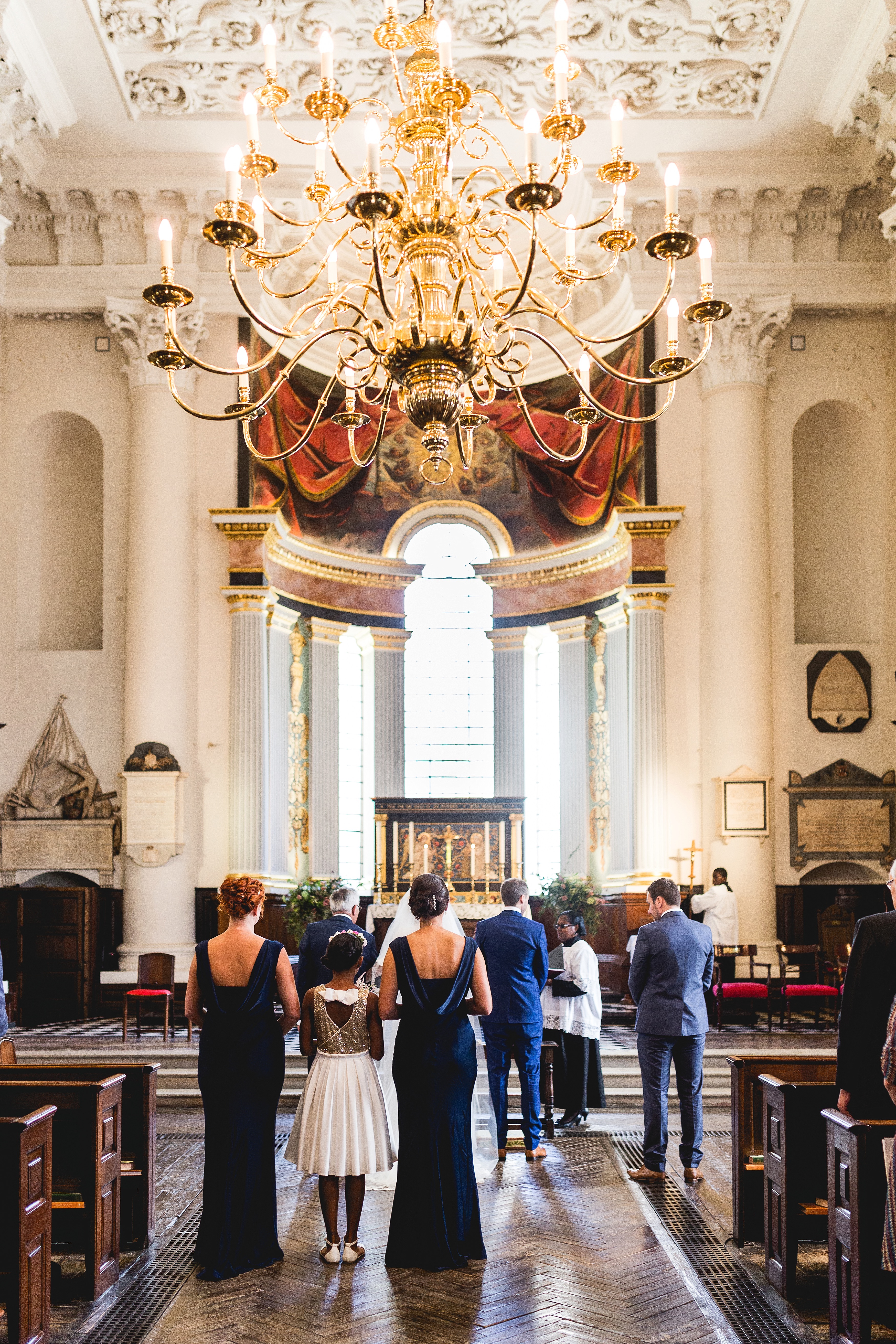 St Paul's church in Deptford wedding ceremony photos