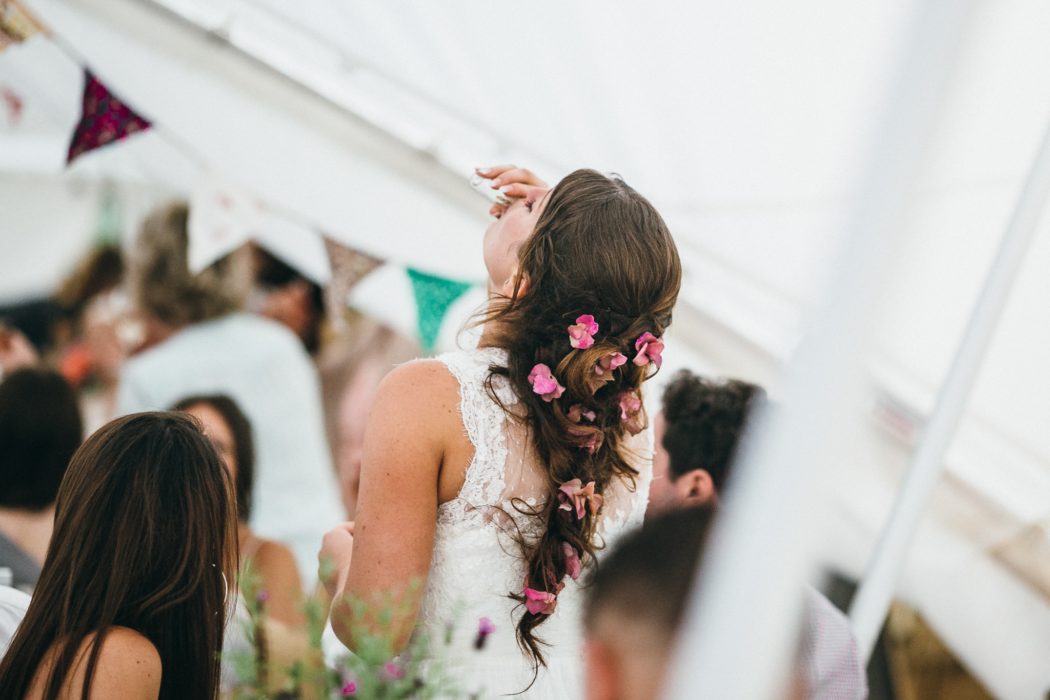 rustic and vintage tipi wedding in surrey speeches