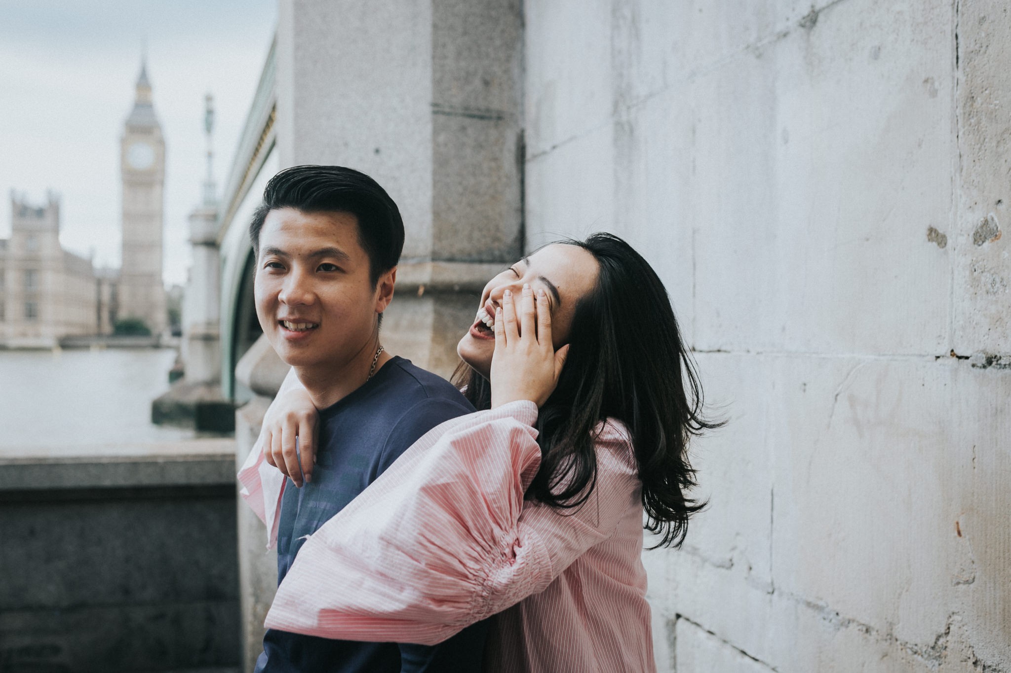fun engagement shoot ideas in london pre wedding at wesminster soho and south bank
