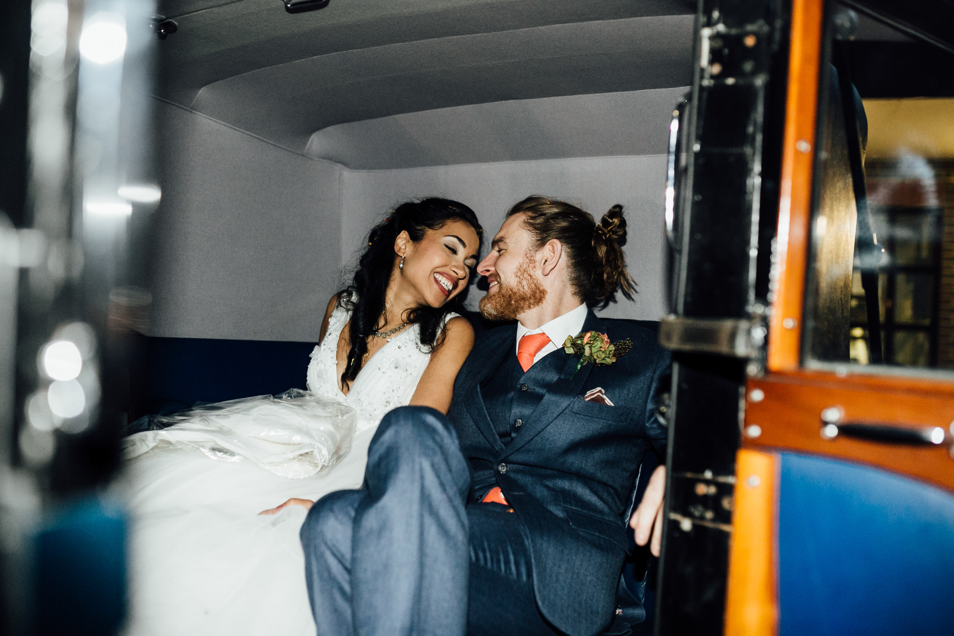 quirky fun autumn wedding in london wedding photographer documentary style