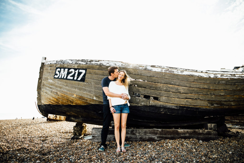 wedding photography brighton beach and pier engagement shoot