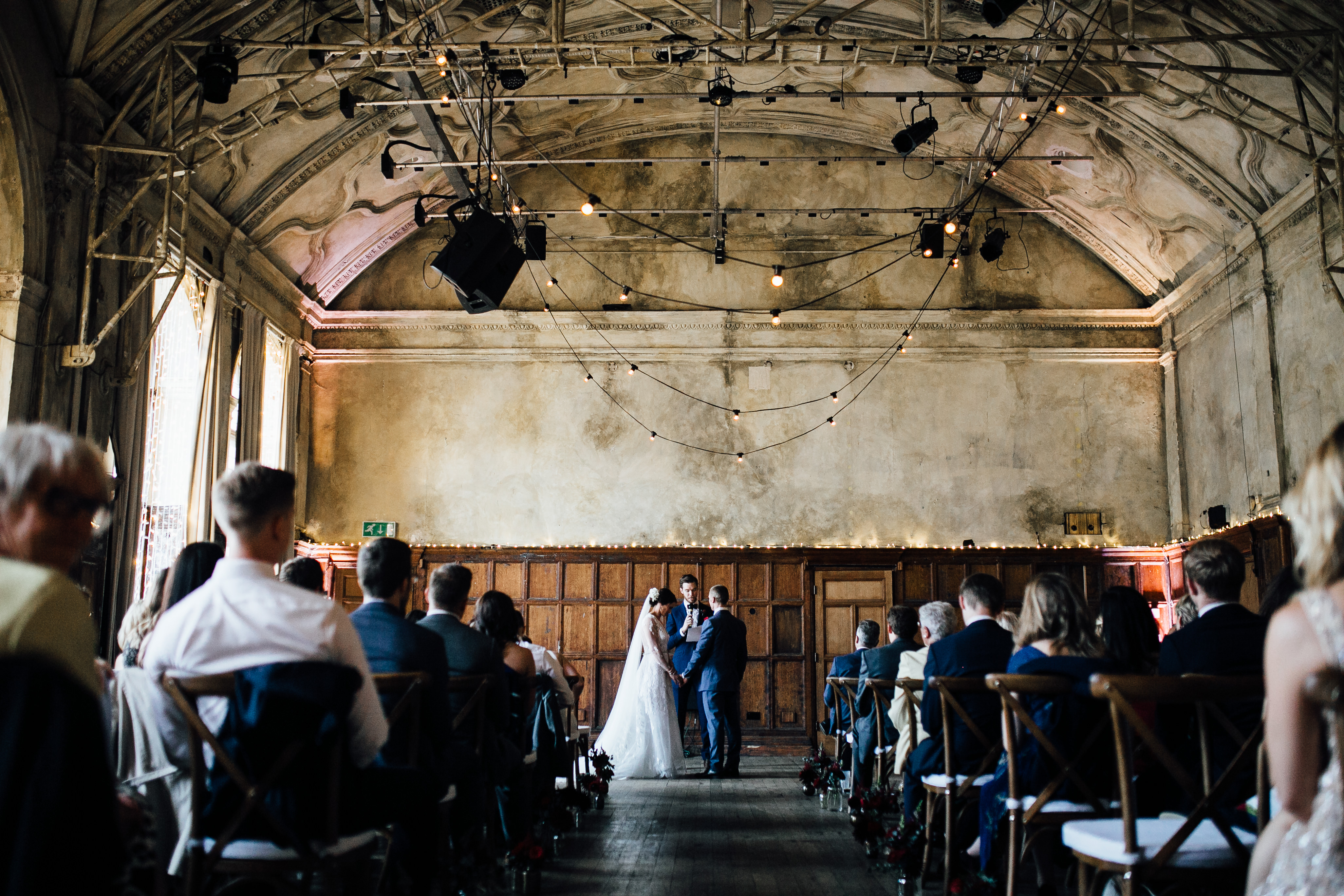 wedding humanist ceremony at battersea arts centre