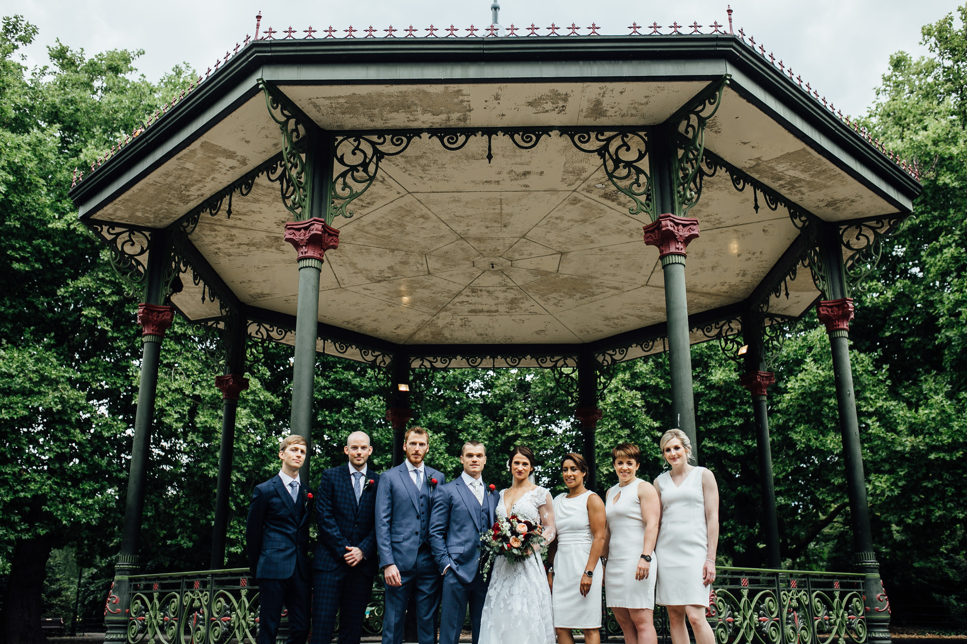 wedding photos at battersea park by london wedding photographer