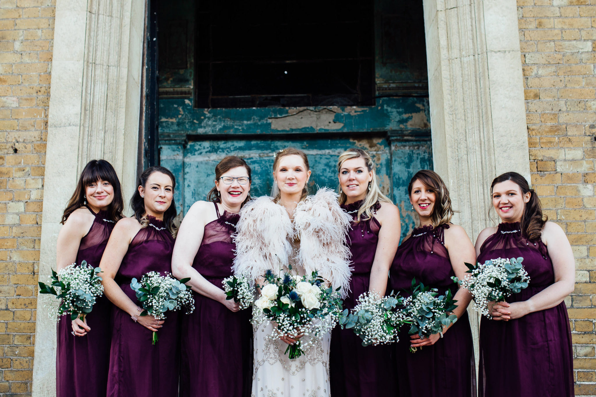 CEREMONY CANDIDS AT THE ASYLUM LONDON WEDDING PHOTOGRAPHY BRIDESMAIDS GROOMSMEN
