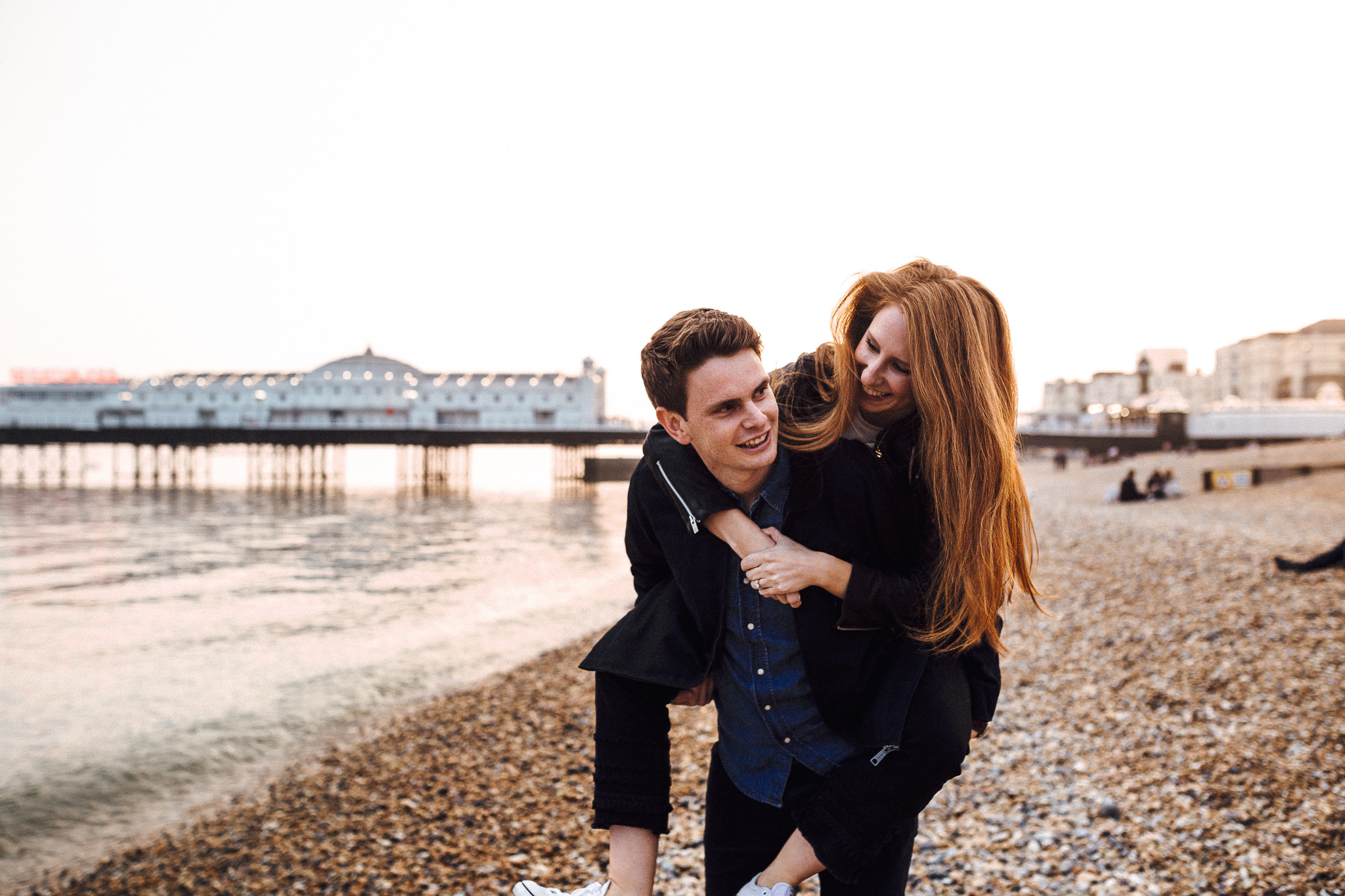 brighton engagement shoot at the pier